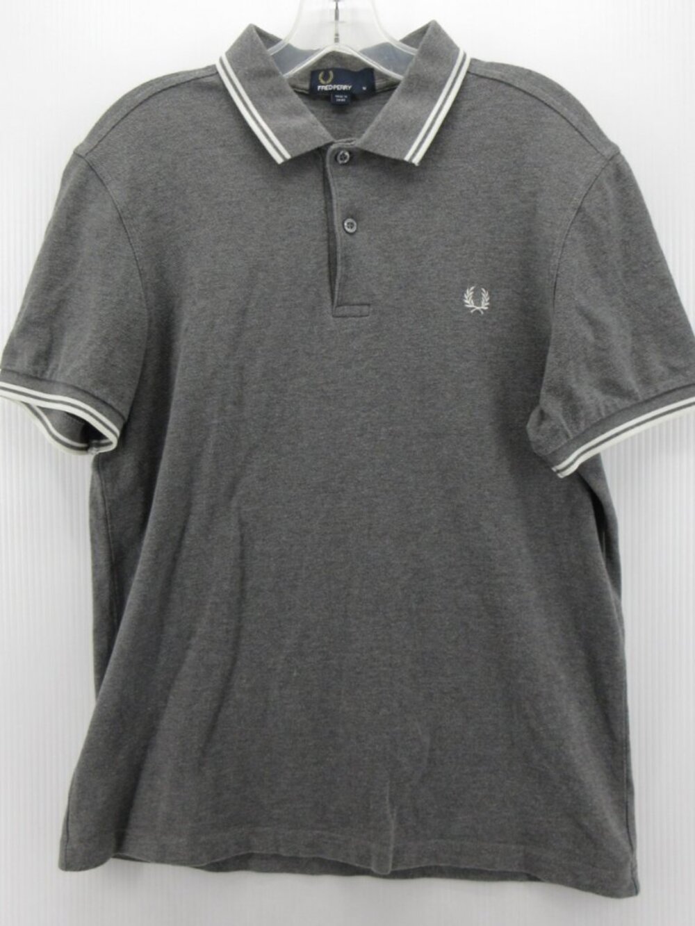 Fred Perry Polo Shirt Medium Twin Tipped Pullover Minimalist Pique Golf